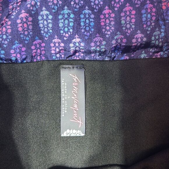 Free people movement women’s large the way home shorts colorful logo windbreaker - Picture 4 of 5